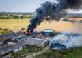 Full update as firefighters battle huge blaze on farm in Melksham