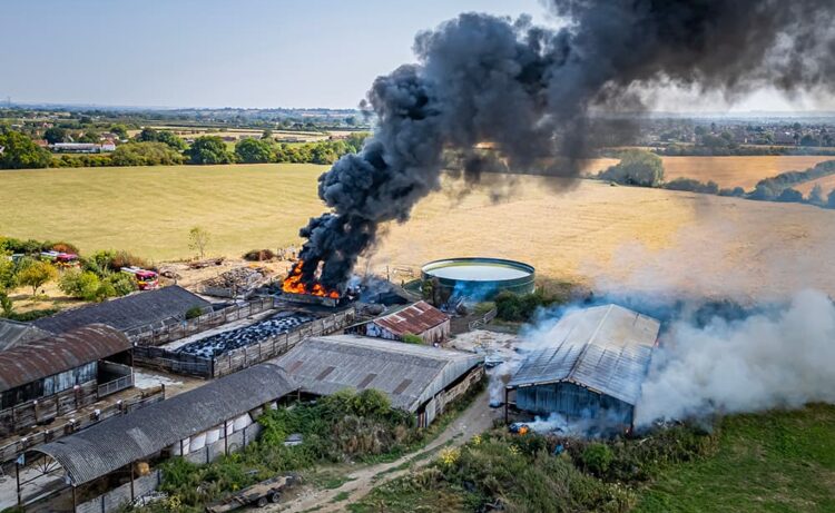 Full update as firefighters battle huge blaze on farm in Melksham