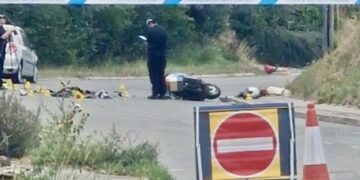 Motorcyclist sustains significant injuries in village near Chippenham