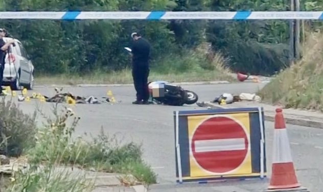 Motorcyclist sustains significant injuries in village near Chippenham