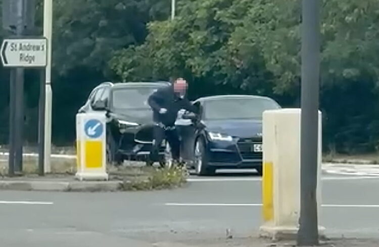 Child, 9, ‘terrified’ as angry man tries to punch driver in Swindon