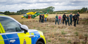 Man airlifted after police race to ‘major’ incident in Highworth