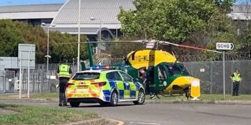 Wiltshire and Bath Air Ambulance lands as woman dies at GCHQ