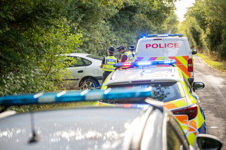 Police swarm country lane amid serious incident in north Wiltshire