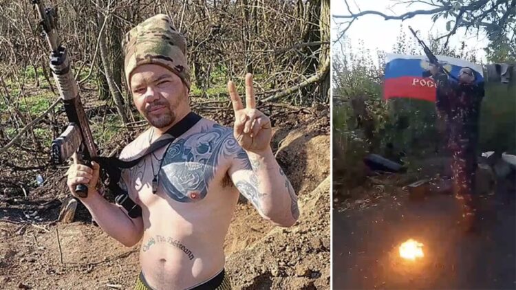 ‘F*** Great Britain’: Wiltshire thug fighting for Russia burns passport