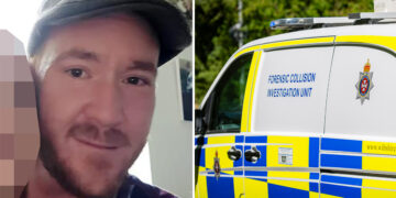 Drink driver ploughed through forensic crash investigation scene