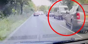 Depressing dashcam video shows motorists ignoring horrific crash