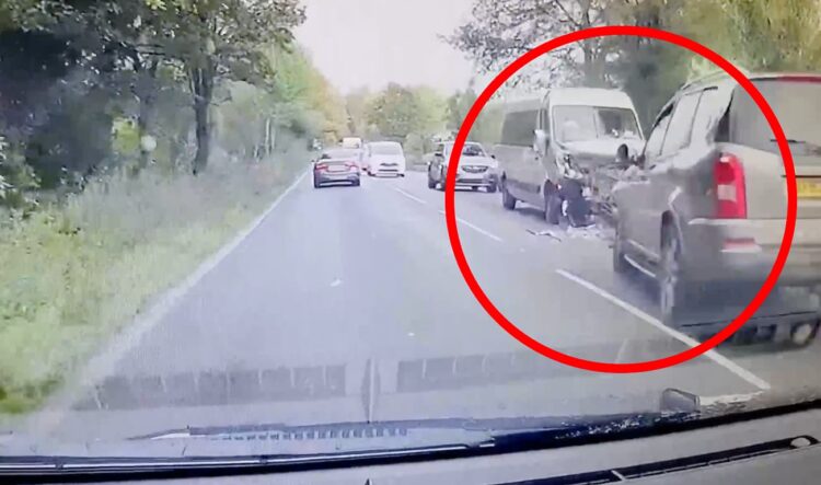 Depressing dashcam video shows motorists ignoring horrific crash