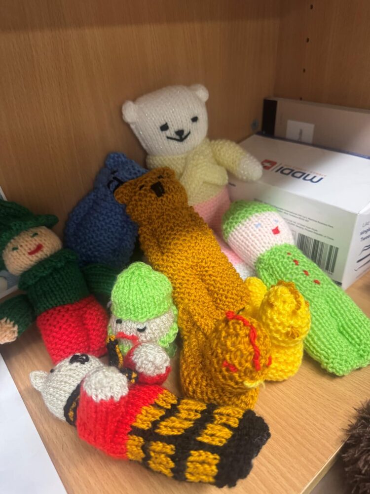 The brightly coloured trauma dolls