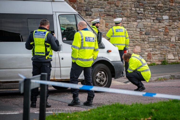 Elderly man knocked down by van outside shop fighting for his life