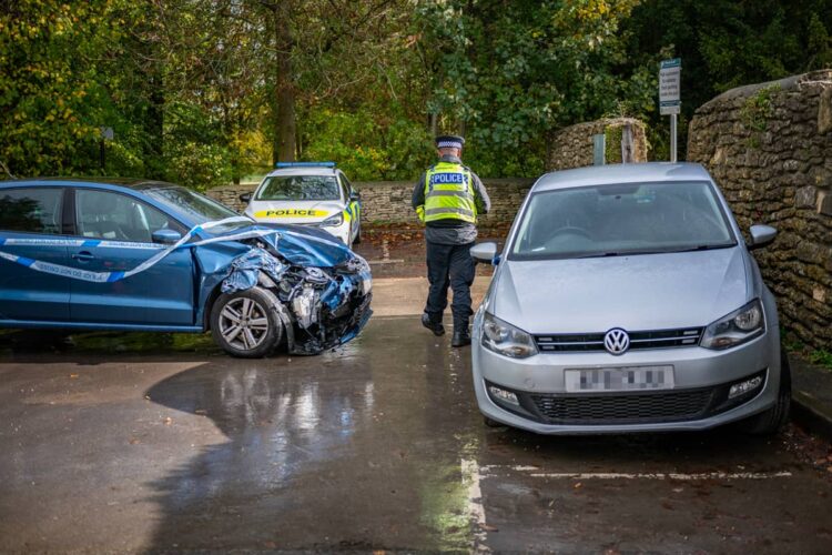 Woman driver ‘suffering medical episode’ smashes into parked cars