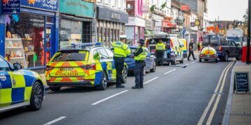 Part of Salisbury city centre closed as police attend serious crash