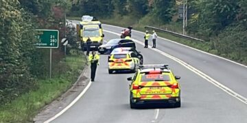 A36 through Wiltshire closed as emergency services attend crash