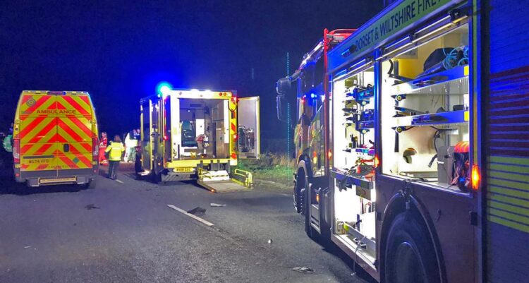Air ambulance scrambled after car flips injuring five in Wiltshire