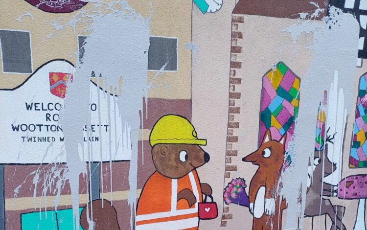 Mural created by teen to deter vandals becomes target for vandals