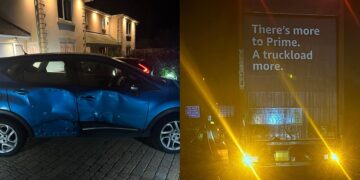 Woman appeals for dashcam footage after crash with Amazon lorry