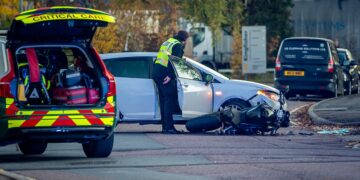 Biker seriously injured in Chippenham industrial estate crash