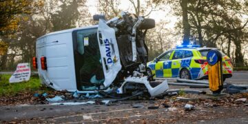 Update on injuries after van overturns in crash on A420 in Wiltshire