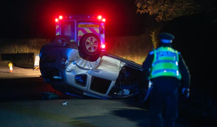 Man hospitalised after flipping Dacia Duster on lane near Corsham