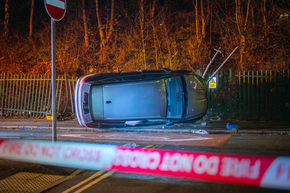 Man dies after ‘medical episode’ as car overturns in Swindon crash