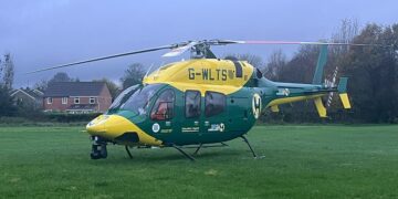 Wiltshire and Bath Air Ambulance forced to land amid Storm Claudia