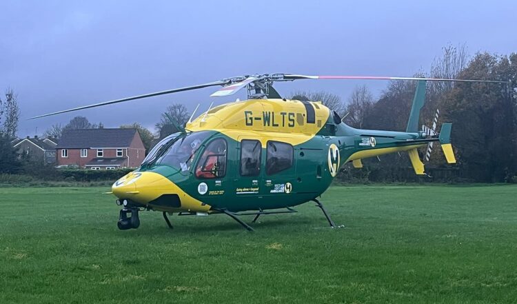 Wiltshire and Bath Air Ambulance forced to land amid Storm Claudia