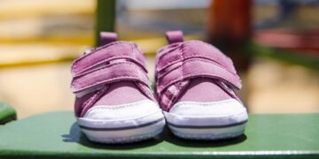 A pair of children's shoes