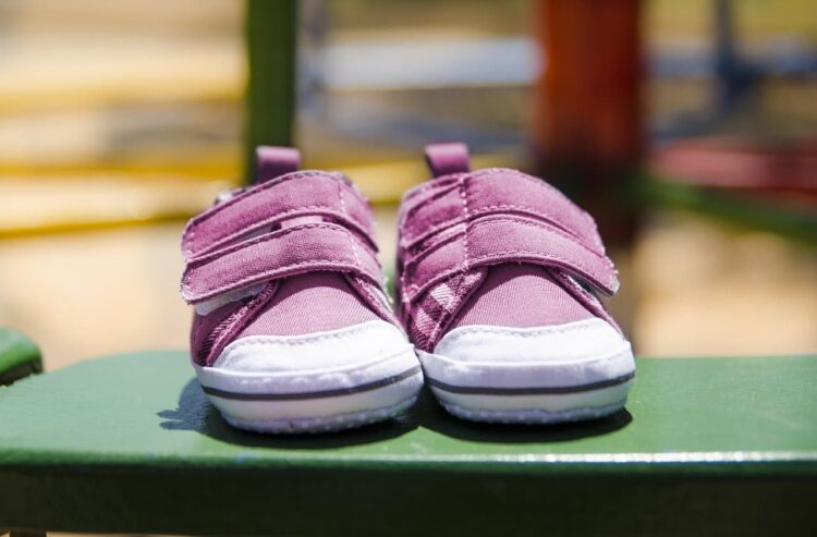A pair of children's shoes