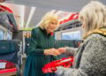 The Queen boards Armistice Day poppy train at Chippenham