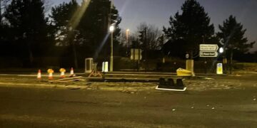 Swindon traffic light yeeted into retirement after drink-drive crash