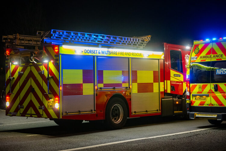 Casualty rushed to hospital after Wiltshire home destroyed by fire