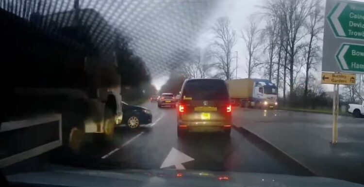 Woman in hospital after crash with lorry on busy Melksham junction