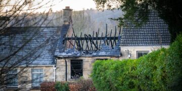Three missing after major fire destroys home in Gloucestershire