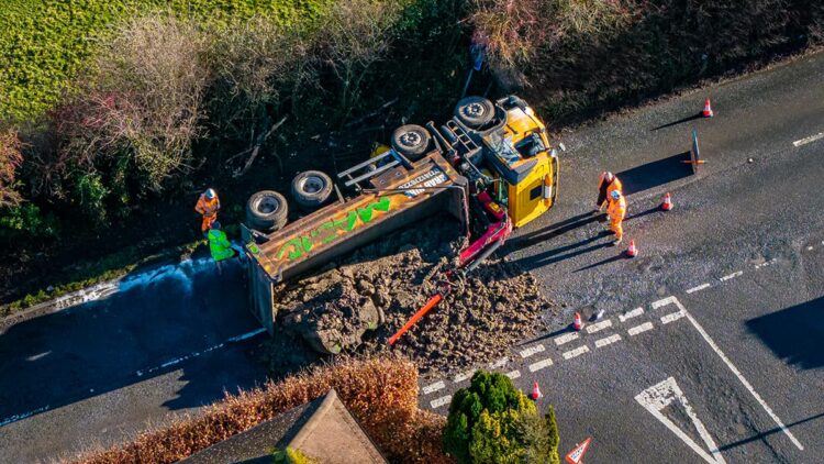 Lorry driver taken to hospital after crash on A-road near Devizes