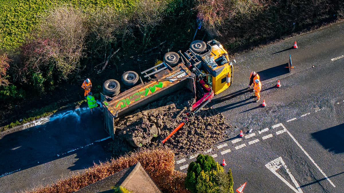 Lorry driver taken to hospital after crash on A-road near Devizes