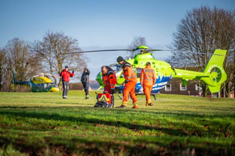 Air ambulances land in Marlborough as casualty rushed to hospital