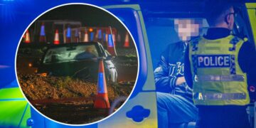 Man in custody after crashing car into Chippenham roundabout