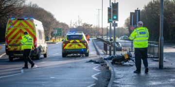 Motorcyclist seriously hurt in crash with car on A350 in Melksham