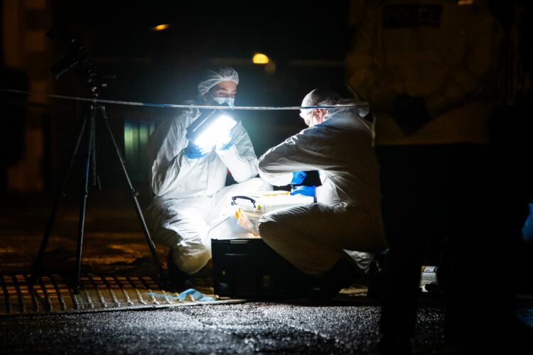 Forensics descend on stabbing scene in Chippenham street