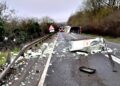 Lorry driver arrested after flipping vehicle in dramatic A303 crash
