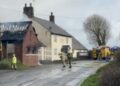 Firefighters battle blaze involving building at pub in Wiltshire
