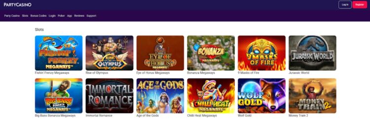 Party Casino Best RTP Slots & Bonus Guide