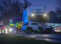 Man dies in hospital after crossroads smash involving lorry and car