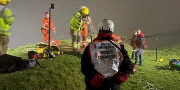 Major rescue operation after child tumbles 200ft down White Horse