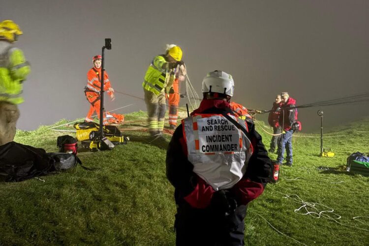 Major rescue operation after child tumbles 200ft down White Horse