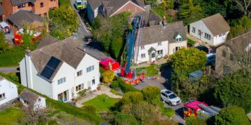 Casualty rescued via upstairs window in Wroughton emergency