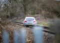 Three arrested after car driven onto railway tracks in police chase
