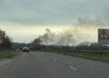 A350 in Chippenham closed as firefighters battle vehicle fire