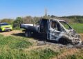 Police discover stolen van burnt out during rural patrols near Frome