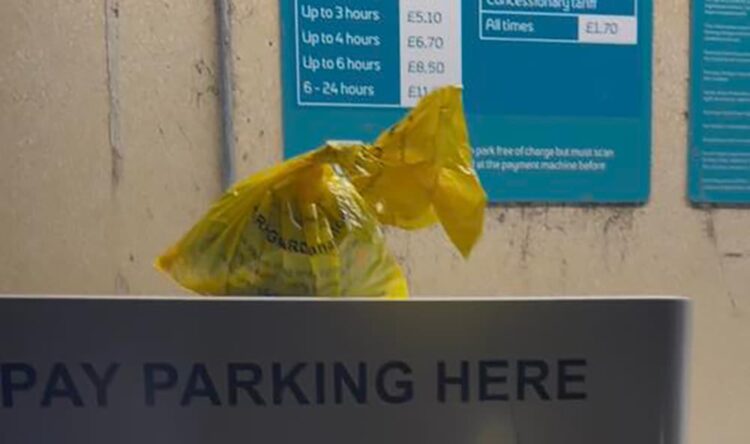 Suspected placenta left in biohazard bag outside Swindon hospital